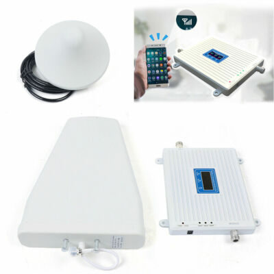 Repeater 900/1800/2100 3G 4G Signal Booster phone Amplifier Kit GSM DCS Tri Band