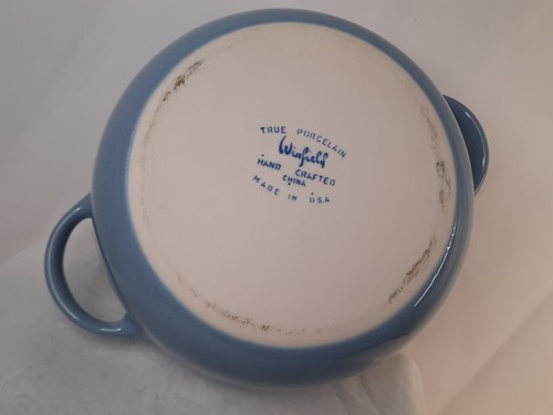 WINFIELD CHINA BLUE PACIFIC ROUND COVERED CASSEROLE *R2SI#3* Made in USA MCM - Picture 6 of 9