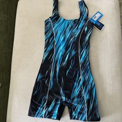 Adoretex Women s Unitard Swim Wear S Blue Black