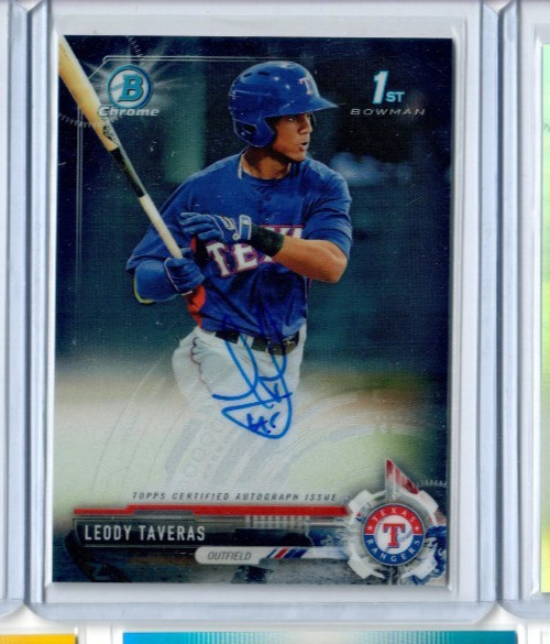 LEODY TAVERAS 2017 Bowman Chrome #CPA-LT RC AUTO ORIOLES ROOKIE AUTOGRAPH