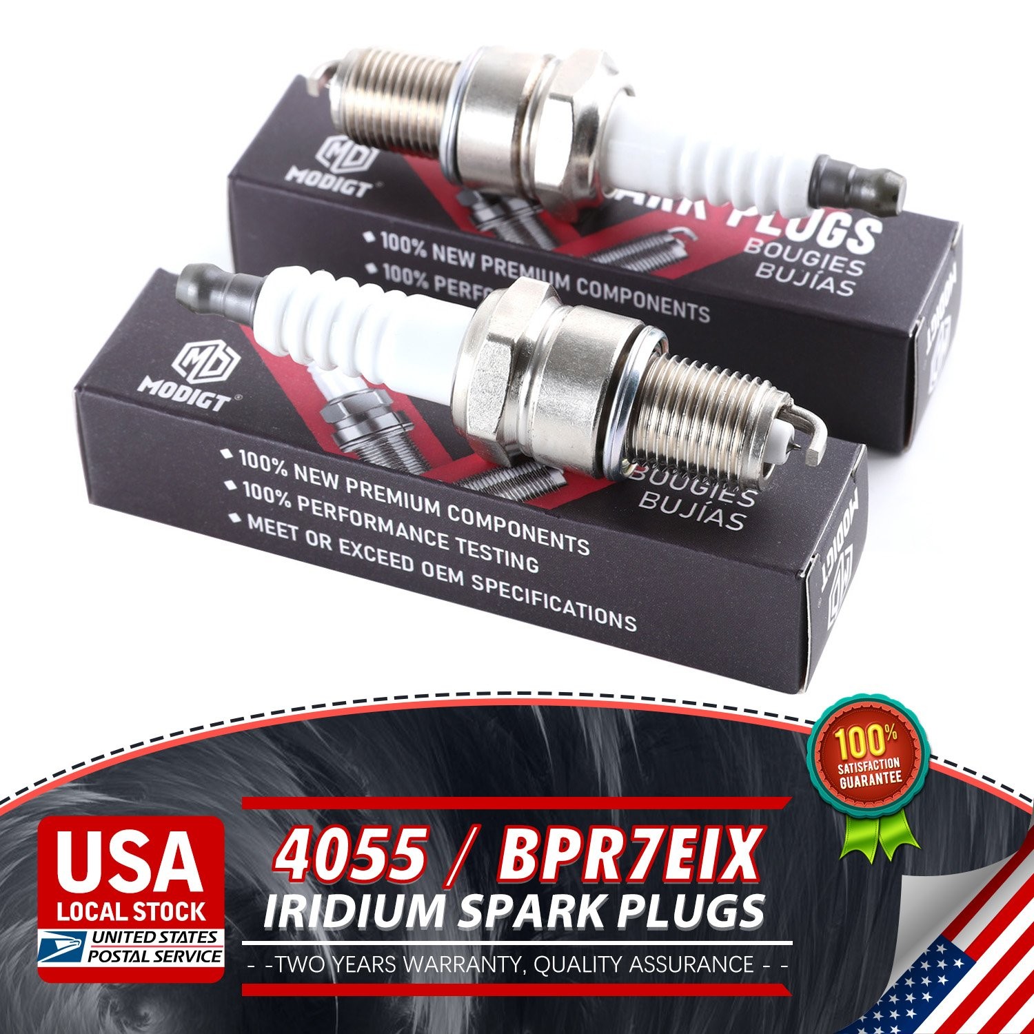 4 pcs For NGK 4055 BPR7EIX Iridium IX Spark Plugs for XS62DP XS62 WR5DS W5DPX