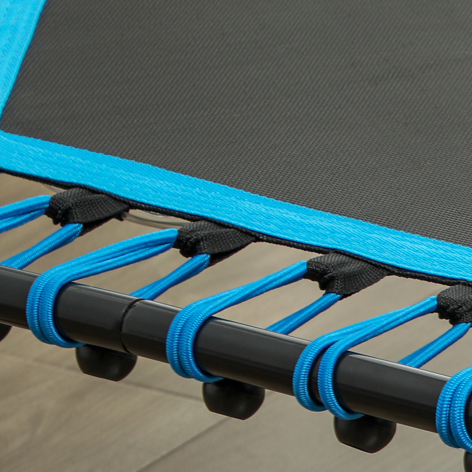 45" Rebounder Trampoline with LED Light & Adjustable Handle, Blue