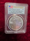 2025-P AMERICAN SILVER EAGLE WITH EAGLE PRIVY MS70 PCGS