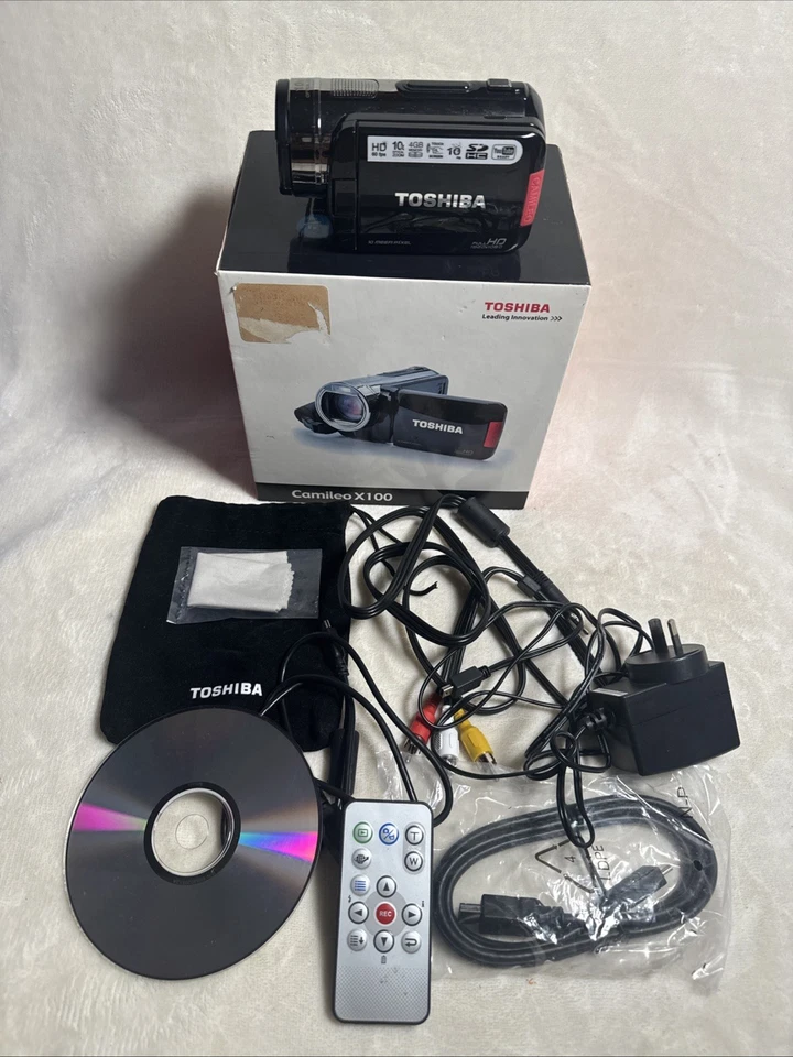 Toshiba Camileo X100 High Definition HD Video Camcorder Tested Work Good - Image 4 of 4