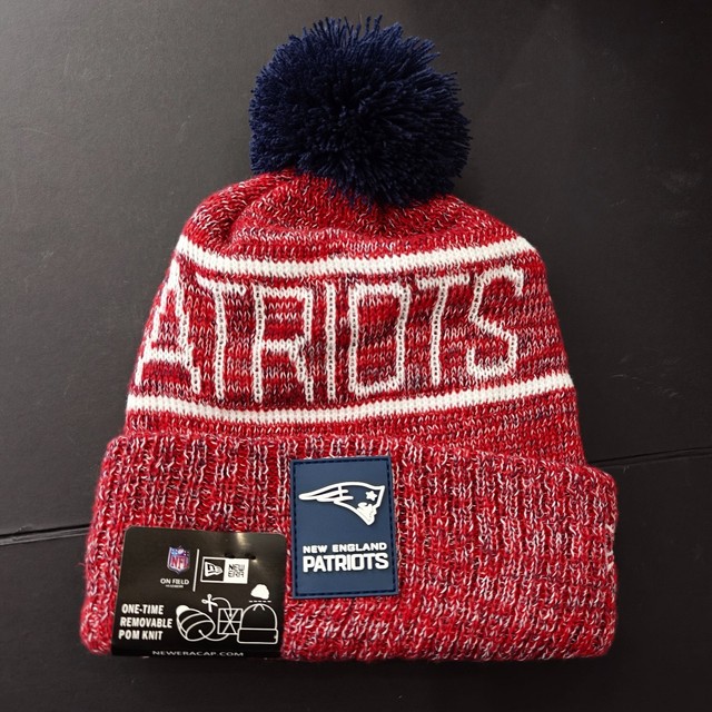 In stock! Red Patriots Football Unisex Knitted Wool Beanie Winter Hat Super Bowl