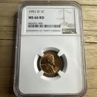 1951 D Lincoln Wheat Cent MS 66 RD NGC Penny 1c Uncirculated