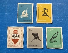 Netherlands Stamps, Scott B296-B300 Complete Set MNH