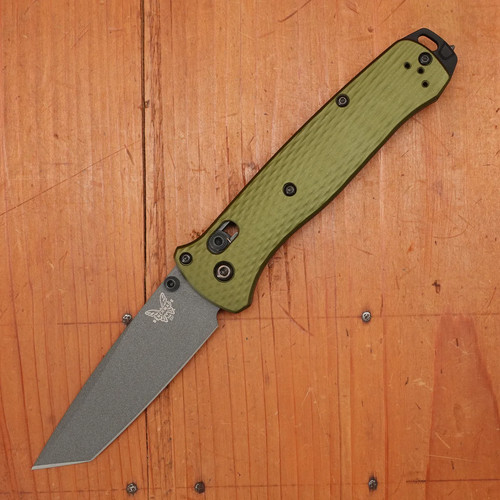 Benchmade 537GY-1 Bailout® Green Aluminum Handle M4 Steel Folding Knife