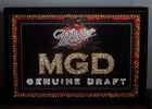 Vintage Miller MGD Genuine Draft Fiber Optic Beer Sign Tested & Working ￼
