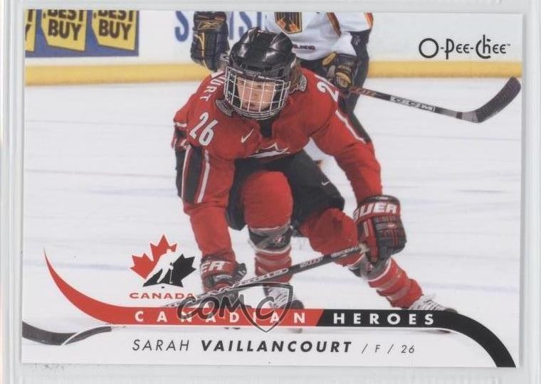 2009-10 O-Pee-Chee Canadian Heroes Sarah Vaillancourt #CB-SV 0a1