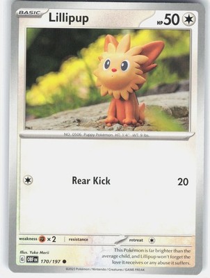 Lillipup Common SV03: Obsidian Flames 170/197 NM