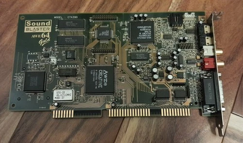 Sound Blaster AWE64 GOLD CT4390 - Very Clean - Tested
