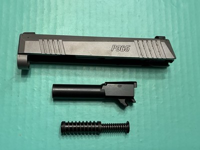 USED OEM SIG SAUER P365 SILVER SLIDE BARREL GUIDE ROD SPRING 9MM SIGHTS