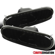 Fit 2000-2005 Toyota Celica Mr2 Spyder Black Smoke Side Marker Bumper Lights