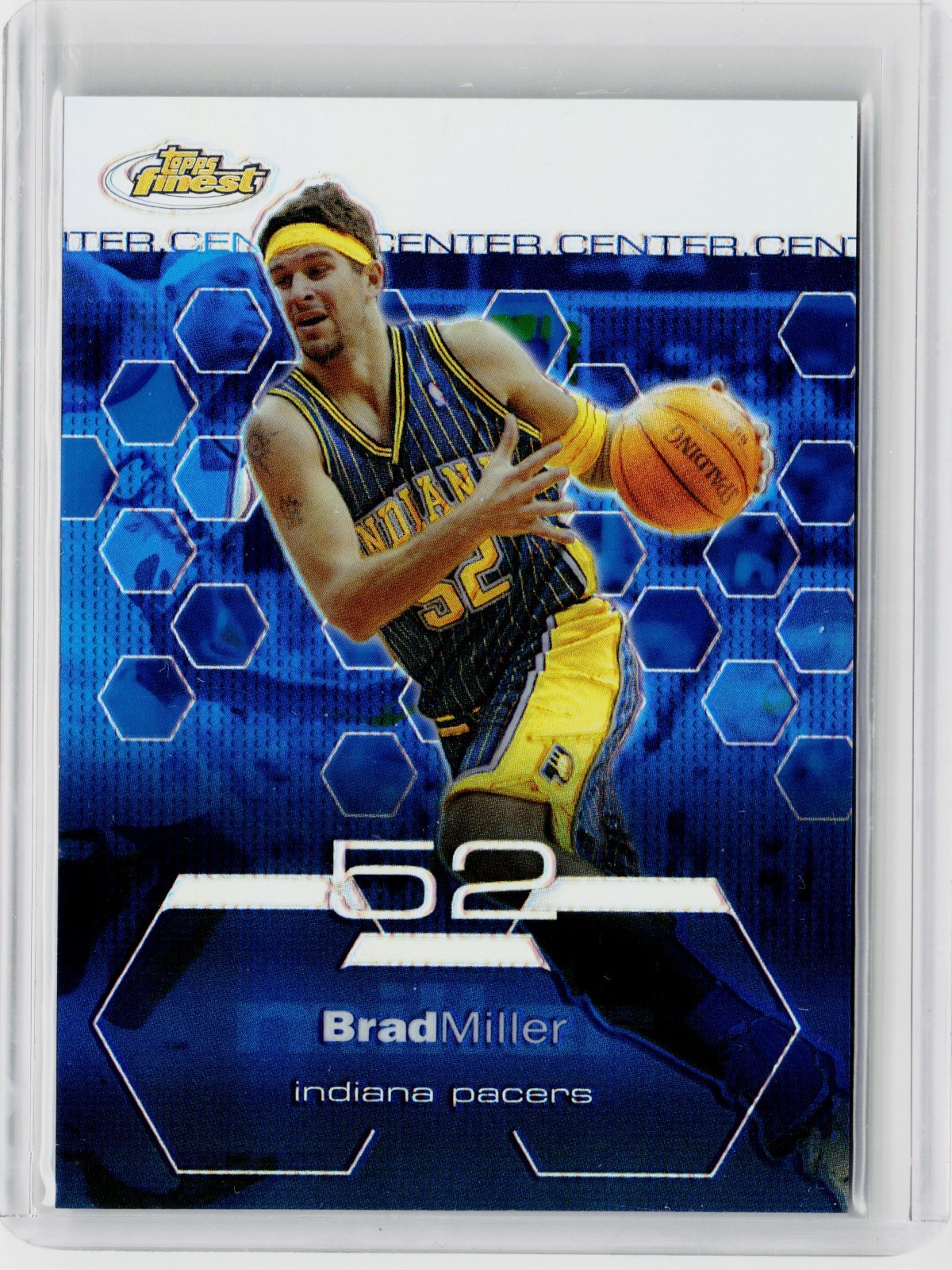 Brad Miller #65 Basketball Cards 2002 Finest trading card — raw and PSA graded price guide