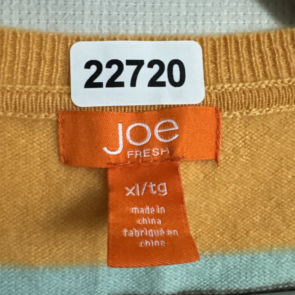 Joe Fresh Women's Size XL Stripped 100% Cashmere Sweater Vest - Image 4 of 4
