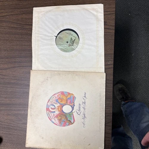 Queen Night At The Opera Bohemian vinyl record 1st 1975 Ultrasonic