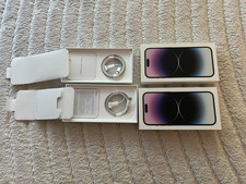 Lot of 2 iPhone 14 Pro Max Empty Box with Charge Cable