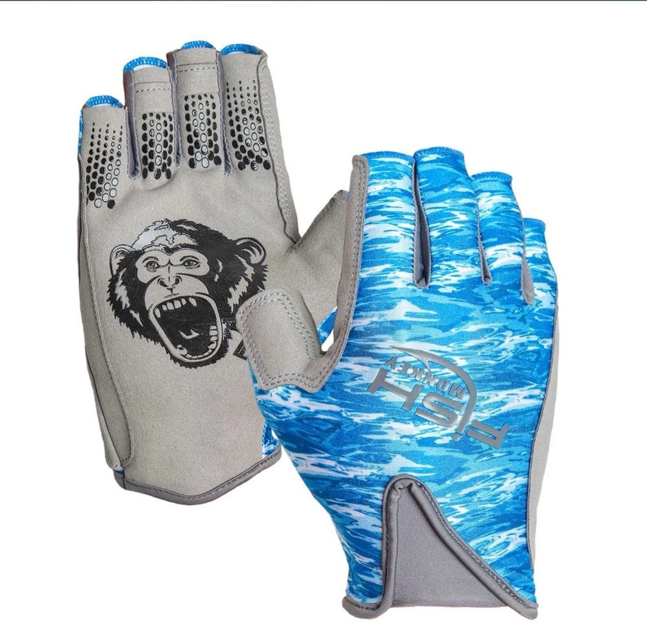 Fish Monkey Pro 365 Guide Gloves - Blue Water Camo - XL