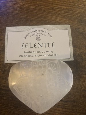 Selenite crystal.  Bought at the Chattanooga Crystal Store.  Has a chipped piece