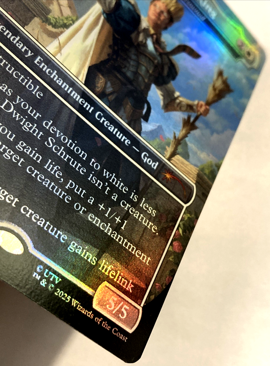 MTG Dwight Schrute, Hay King - Heliod, Sun-Crowned (Foil) Secret