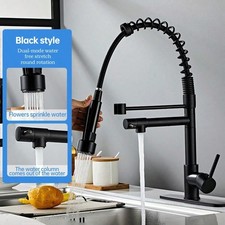 Multifunctional Spring Rotating Faucet, Hot And Cold Dual-Outlet Sink-ZengC