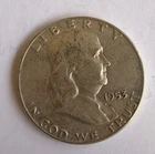 1953 Franklin Half Dollar VF/VF+ 90% Silver 50c U.S. coin