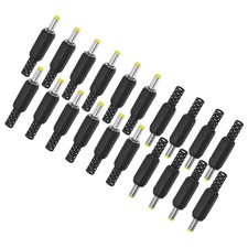 20-Pack DC Male Connector,4.0 1.7mm Pure Copper Barrel Connector Solder Adapter