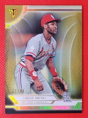 2018 Topps Triple Threads Gold /99 Ozzie Smith #89 HOF - 10+ Items Ship FREE!