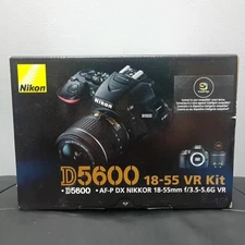 NIKON D5600 Digital SLR Camera With 18-55mm VR Kit (Black) Brand New