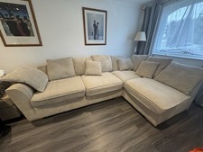 Grey 6-Seater Corner Sofa, Large