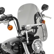 Windschild für Chopper, Cruiser und Custom Bikes CW1 dunkel getönt C-Ware