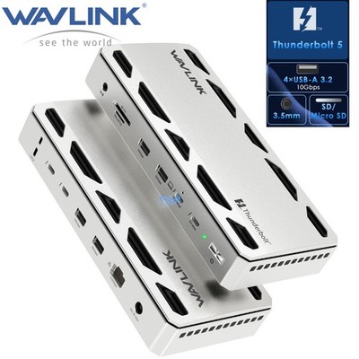 Intel Certified WAVLINK Thunderbolt 5 Dock TB5 Laptop Docking Station 120Gbps