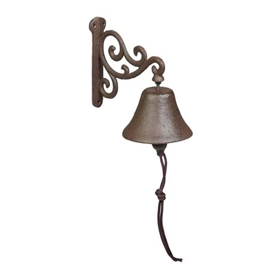 Cloche porte entrée  sonnette vintage 0,9 kg marron cloche vintage robuste - Photo 1/4