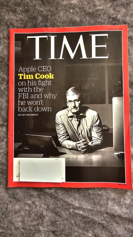 TIME MAGAZINE MARCH 28 2016 APPLE CEO TIM COOK BY LEV GROSSMAN