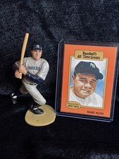 Babe Ruth New York Yankees 1989 Loose Kenner SLU Figure & Vintage Bambino Card