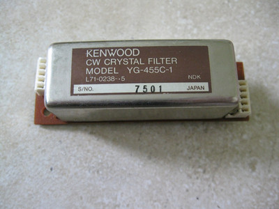 Kenwood YG-455C-1  500hz  (455khz  IF)  CW filter  in very good shape