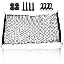 1 Pcs Cargo Net Stretchable, Car Rear Cargo Net,43.3 in 15.7 in Trunk Net Org...