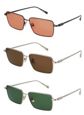 Ferragamo Men's Narrow Rectangular Sunglasses - SF309S - Made In Italy