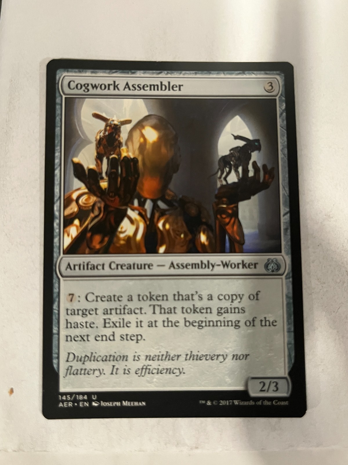 Cogwork Assembler - Aether Revolt - Magic the Gathering MTG Nice!