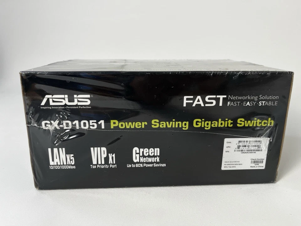 Asus GX-1051 Gigabit Switch Power Saving - New Sealed In Box! Mac Windows - Image 3 of 4