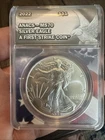 2022 1oz American Fine Silver Eagle Coin Liberty Souvenir Piece MS70