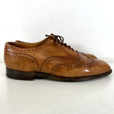 Trickers Piccadilly Brown Leather Brogues UK 8.5 Lace Up Shoes