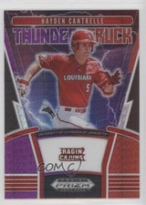 2020 Prizm Draft Picks Thunderstruck Red & Purple Hyper Hayden Cantrelle 00em