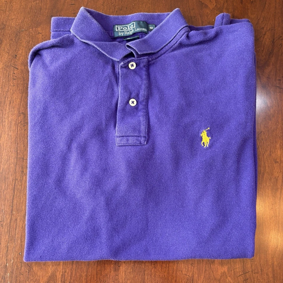 Lot of 5 Polo Ralph Lauren Short Sleeve Pony Polo Shirts Men’s Medium - Image 2 of 4