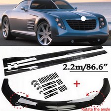 Front Bumper Lip Splitter Spoiler Gloss Black Side For Chrysler Crossfire Srt6 Front Bumper Lip Splitter Spoiler Gloss Black Side For Chrysler Crossfire Srt6