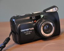Olympus Stylus Infinity Zoom 105 Black Point/Shoot 35mm Film Camera Tested READ 