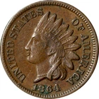 1864BR Indian Cent