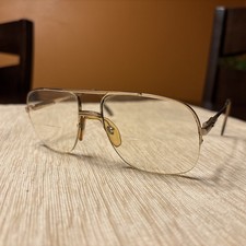 VTG 80s/90s LACOSTE 707 Aviator Eyeglasses/Sunglasses Frames Only - FREE SHIP 