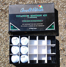 Arnold Palmer Titanium Edition 432 Golf Balls White 2-Piece 90 Comp 6 Pack